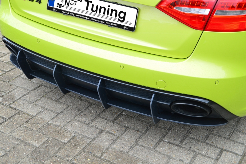 Ingo Noak Tuning Heckansatz Heckdiffusor Seitenteile tiefe Ausführung IN-280045BL/RT-ABS,aus ABS hergestellt