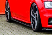 CUP3 Seitenschweller mit Wing für Audi A4 B8 S-Line + S4 B8 Facelift Bj. 2011-2015