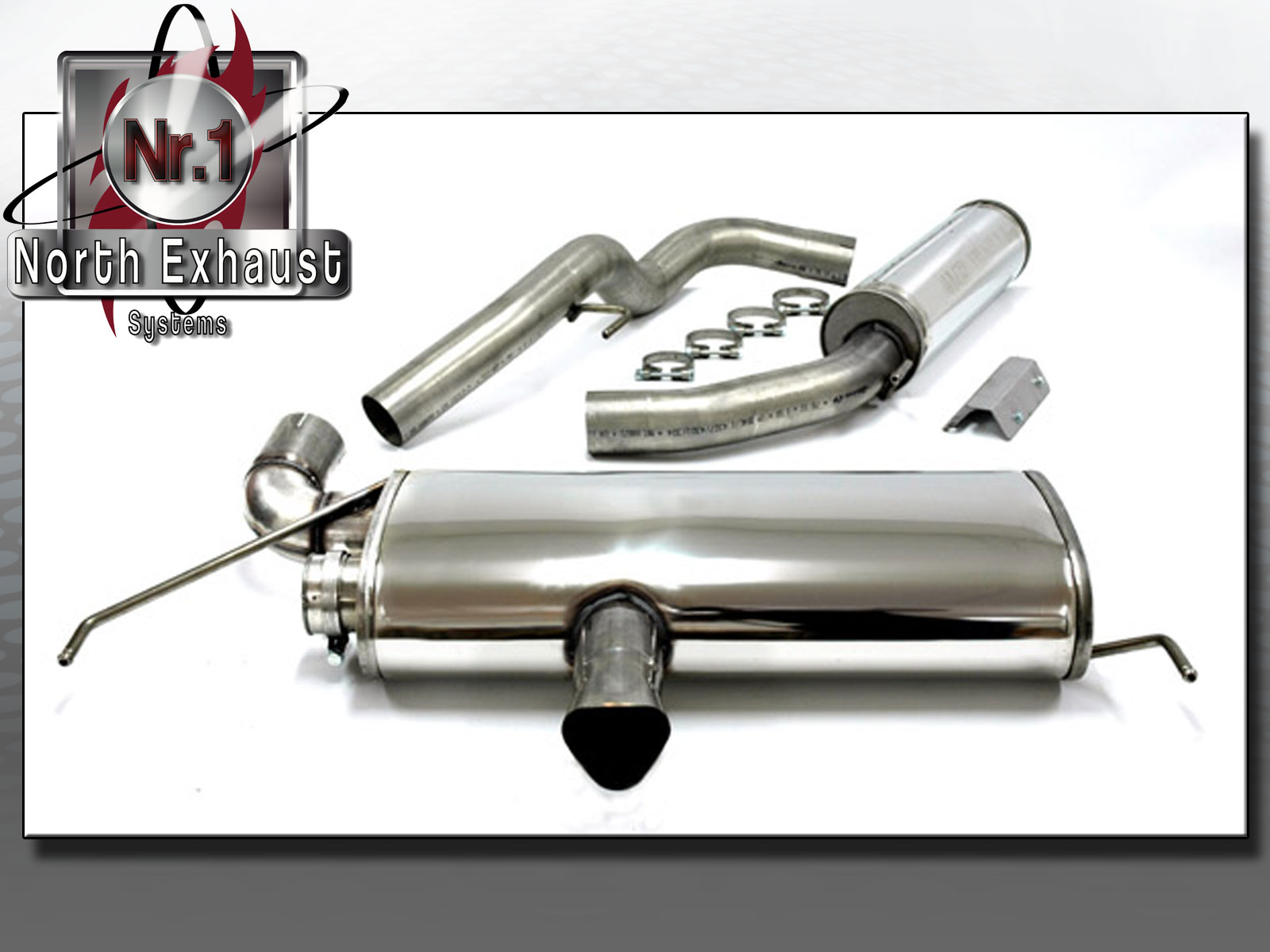 North Exhaust Sport Komplettanlage Edelstahl Opel Corsa D OPC org