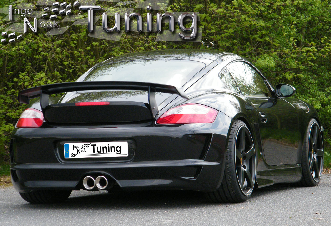 Ingo Noak Porsche Cayman 987 + S Rear Spoiler Rear Apron gt3 LOOK